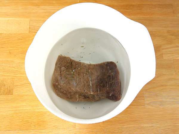 Bündnerfleisch ή βοδινό κρέας - Προετοιμασία βήμα 3