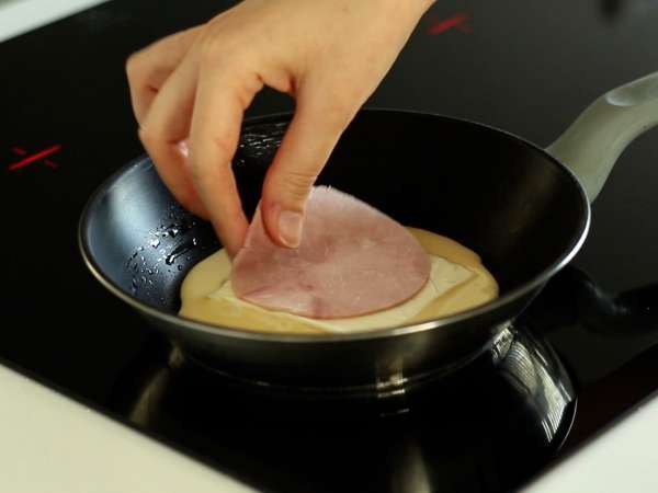 Τηγανίτες Croque - Προετοιμασία βήμα 3