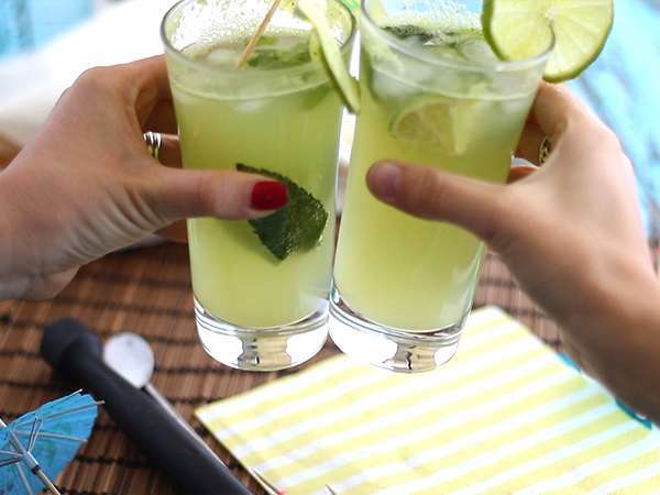 Cucumber Mojito, μη αλκοολούχο κοκτέιλ - Προετοιμασία βήμα 5