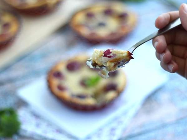 Μίνι clafoutis κεράσι χωρίς γλουτένη - Προετοιμασία βήμα 5