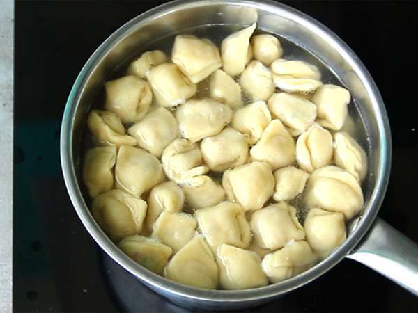 Τορτελίνι με παρμεζάνα, ζαμπόν και βασιλικό - Προετοιμασία βήμα 8