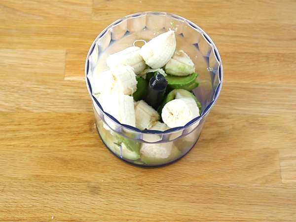 Vegan κρέμες επιδόρπιου - Σοκολάτα, μπανάνα, αβοκάντο - Προετοιμασία βήμα 1