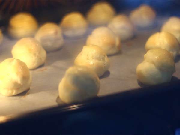 Ζαχαρωτά Choux με φουά γκρα και κρεμμύδι confit - Προετοιμασία βήμα 4