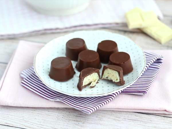 Kinder Schoko-Bons σπιτικές σοκολάτες - Προετοιμασία βήμα 5