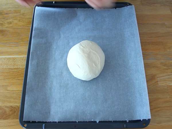 Focaccia, ιταλικό ψωμί με δεντρολίβανο - Προετοιμασία βήμα 2