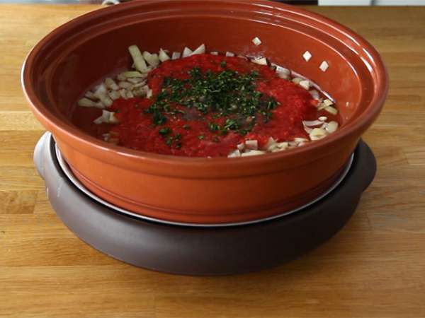 Tajine από κεφτά (κεφτέδες με μπαχαρικά και βότανα) - Προετοιμασία βήμα 1