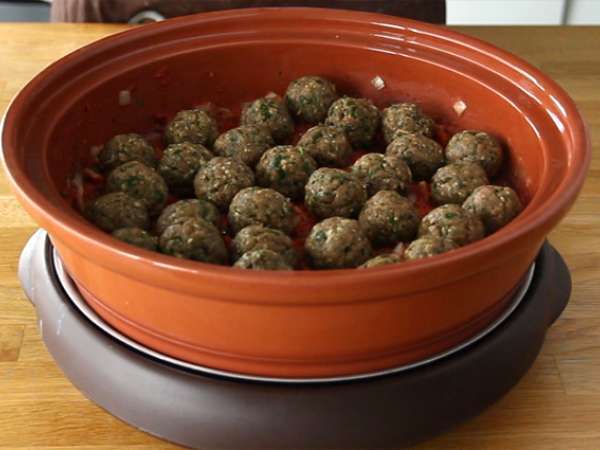 Tajine από κεφτά (κεφτέδες με μπαχαρικά και βότανα) - Προετοιμασία βήμα 5