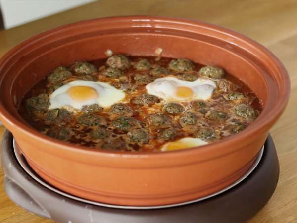 Tajine από κεφτά (κεφτέδες με μπαχαρικά και βότανα) - Προετοιμασία βήμα 7