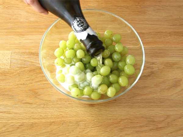 Σταφύλια με Prosecco - Προετοιμασία βήμα 1