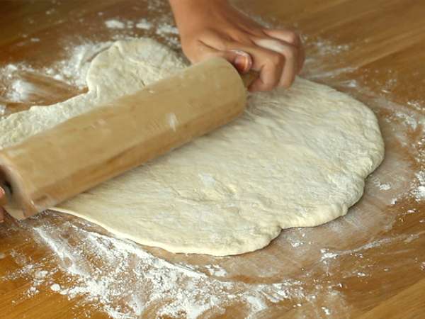 Fougasse με μπέικον και κρεμμύδια - Προετοιμασία βήμα 3