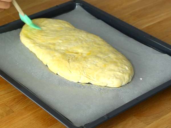 Fougasse με μπέικον και κρεμμύδια - Προετοιμασία βήμα 7