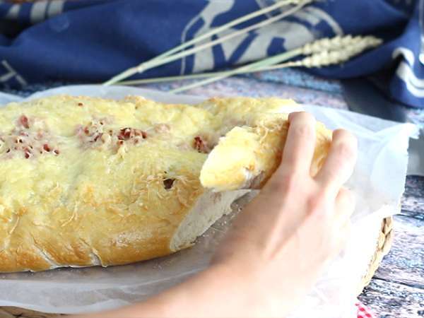 Fougasse με μπέικον και κρεμμύδια - Προετοιμασία βήμα 11