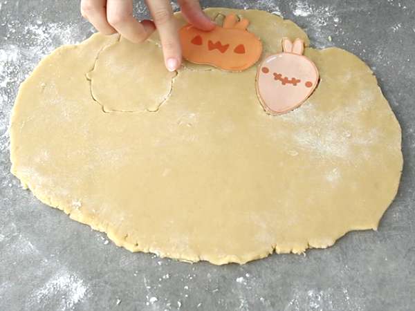 Molang Halloween shortbread - Προετοιμασία βήμα 3