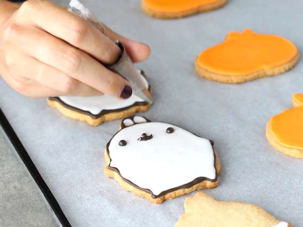 Molang Halloween shortbread - Προετοιμασία βήμα 9