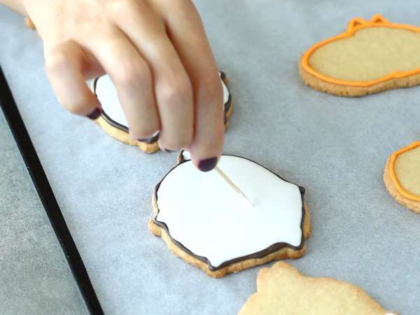 Molang Halloween shortbread - Προετοιμασία βήμα 10