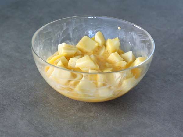 Τορτίγια Raclette - Προετοιμασία βήμα 2
