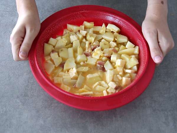 Τορτίγια Raclette - Προετοιμασία βήμα 4