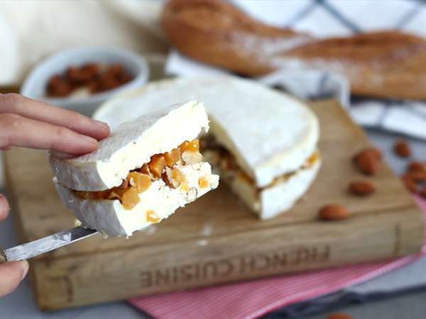 Brie με γέμιση βερίκοκου και αμυγδάλου - Προετοιμασία βήμα 5