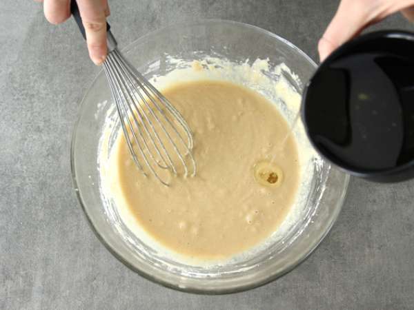Κέικ γιαουρτιού σόγιας με σάλτσα μήλου (vegan και χωρίς γλουτένη) - Προετοιμασία βήμα 3