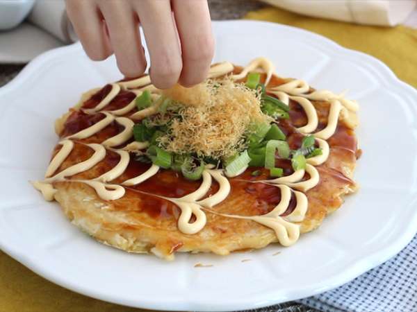 Okonomiyaki - ιαπωνική ομελέτα - Προετοιμασία βήμα 6