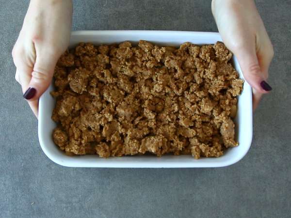 Apple crumble (vegan και χωρίς γλουτένη) - Προετοιμασία βήμα 3