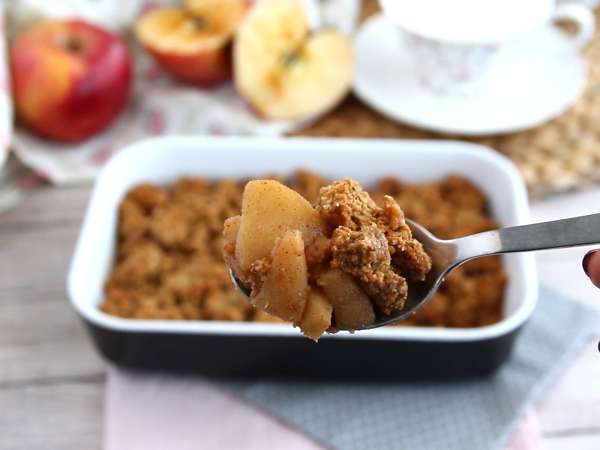 Apple crumble (vegan και χωρίς γλουτένη) - Προετοιμασία βήμα 4