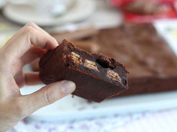 Brownie με Kit Kat ® - Προετοιμασία βήμα 4