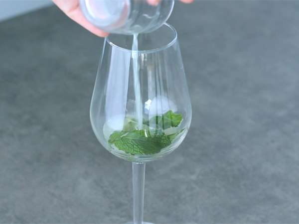 Royal Mojito με Prosecco - Προετοιμασία βήμα 1