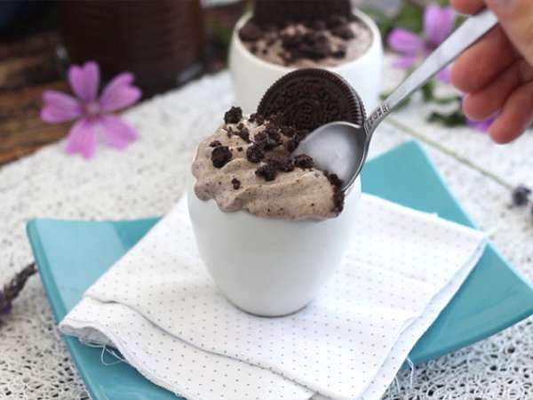 Μους μπισκότου Oreo - Προετοιμασία βήμα 4