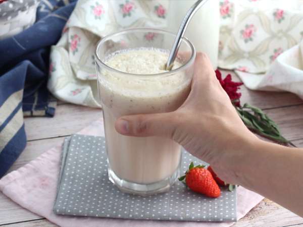 Milkshake φράουλας και βανίλιας - Προετοιμασία βήμα 3