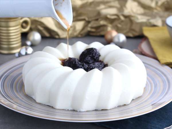 Blanc manger καρύδας και coulis δαμάσκηνου - Προετοιμασία βήμα 4