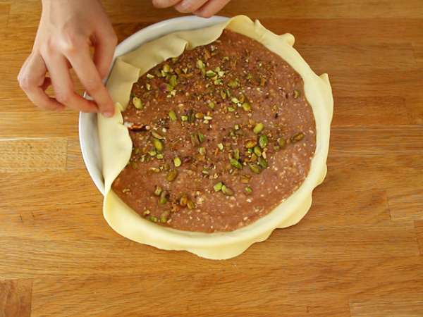 Frangipane βατόμουρο φιστίκι galette des rois - Προετοιμασία βήμα 5