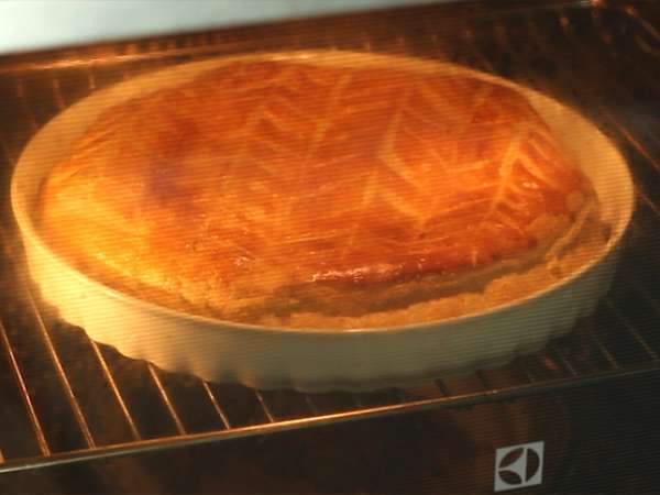Frangipane βατόμουρο φιστίκι galette des rois - Προετοιμασία βήμα 7