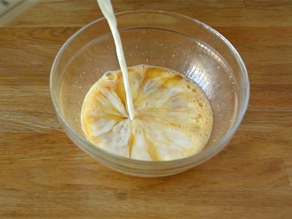 Ζύμη για τηγανίτες Pastis - Προετοιμασία βήμα 1