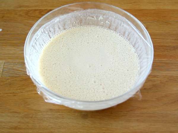 Ζύμη για τηγανίτες Pastis - Προετοιμασία βήμα 2