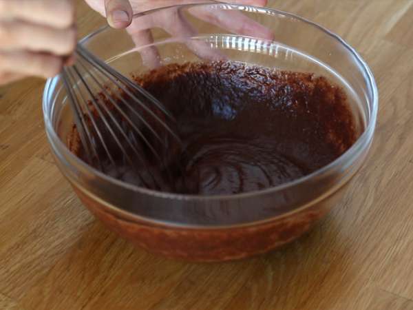 Brownie χωρίς βούτυρο - Προετοιμασία βήμα 2