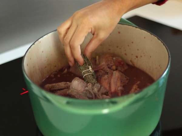 Coq au vin - Προετοιμασία βήμα 3