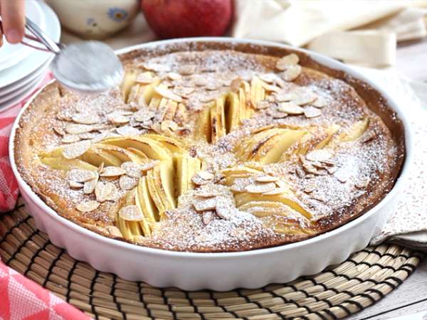 Κέικ μήλου και αμυγδάλου (Tarte normande) - Προετοιμασία βήμα 9
