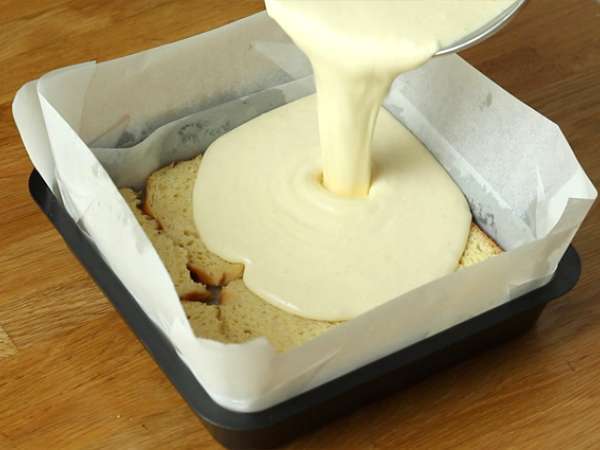 Τσίζκεϊκ και μπάρες cheesecake γαλλικού τοστ (French toast cheesecake bars) - Προετοιμασία βήμα 5