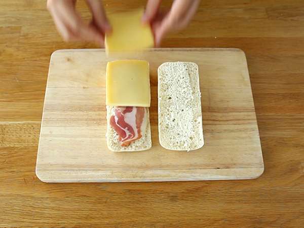 Raclette Panini - Προετοιμασία βήμα 3
