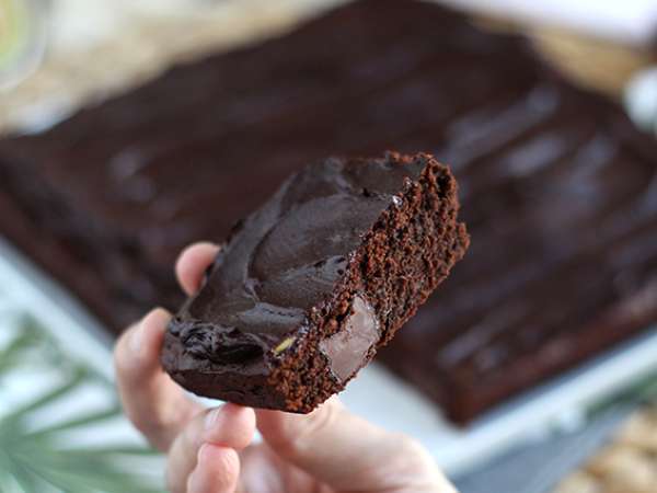 Brownie με αβοκάντο και σοκολάτα χωρίς βούτυρο - χωρίς λακτόζη - Προετοιμασία βήμα 6