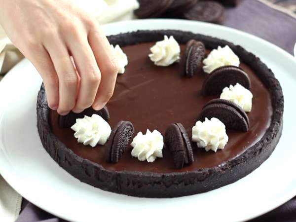 Τάρτα σοκολάτας και oreo - Προετοιμασία βήμα 5