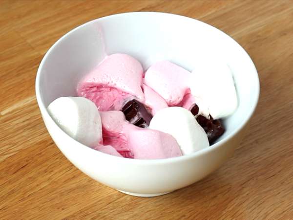Ποπ κορν σοκολάτας και marshmallow - Προετοιμασία βήμα 3