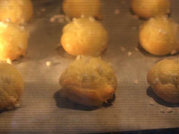 Chouquettes, choux με μαργαριταρένια ζάχαρη - Προετοιμασία βήμα 5