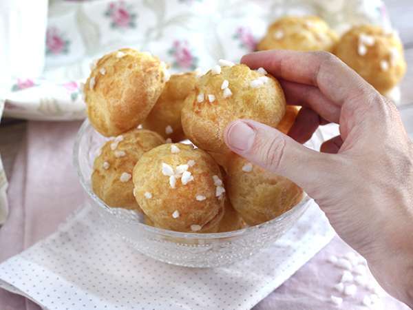 Chouquettes, choux με μαργαριταρένια ζάχαρη - Προετοιμασία βήμα 6