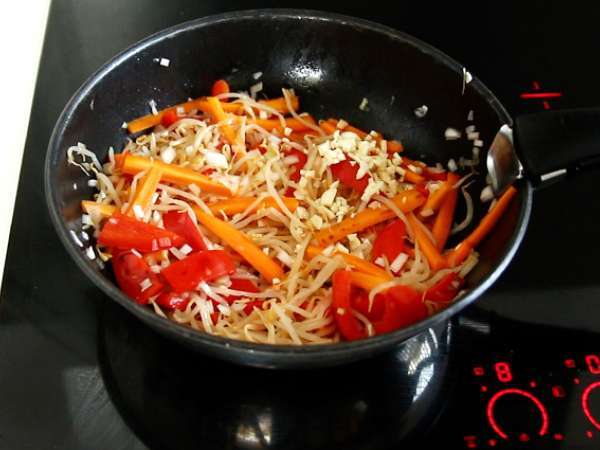Pad thai με tofu - Προετοιμασία βήμα 5