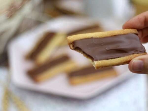 Μπισκότα twix με καραμέλα και σοκολάτα γάλακτος - Προετοιμασία βήμα 10