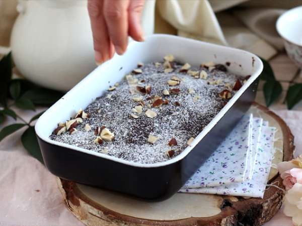 Brownie μικροκυμάτων - Προετοιμασία βήμα 4