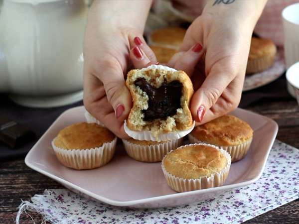 Μάφινς με καρδιά σοκολάτας - Vegan και χωρίς γλουτένη - Προετοιμασία βήμα 4
