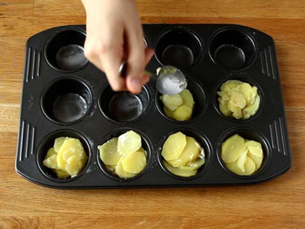 Μίνι gratins dauphinois - Προετοιμασία βήμα 2